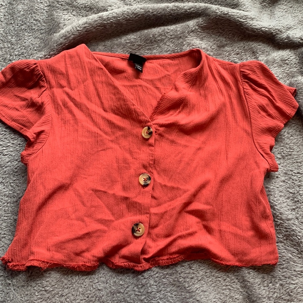 Red cheap cute croptop- goes well with anything!